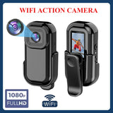 1080P Wifi Action DV Motorcycle Back Clip Life Video Recorder with 0.96inch Screen Portable Sports Camera