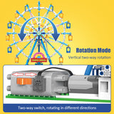 870PCS Rotating Ferris Wheel Electric Building Bloc with Lights Amusement Park Children's Birthday Gift