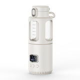 Portable Stainless Steel Electric Kettle - 400ml Capacity, 37-55℃ Adjustable Temperature, Wireless Instant Water Warmer