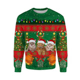 Women's Christmas Long-sleeved 3D Printed Sweater