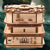 Davy Jones'locker,Puzzle Box,Gift Box,Wooden Puzzle,Wooden Jigsaw Adults,Brain Teaser,Birthday Gift Gadget For Men Durable