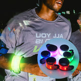 Led Running Wrist Band Bracelet Arm Belt Adjustable Light Up Glow Dance Party