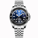 New PAGRNE DESIGN  Men Mechanical Watches Stainless Steel Sapphire Glass Automatic Watch 100m Waterproof Sports & Leisure Clock