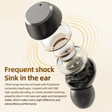 T62 Bluetooth Earphone Touch Control Wireless Headphones Earbuds V5.3 Headset with Digital Display Waterproof for Mobile Phone