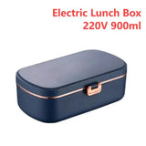 220V 900ml Electric Lunch Mini Portable 304 Stainless Steel Heating Sealed Food Bento Box For Student Office Workers