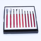 5 Size Precision Hairspring Collet Pair Watch Hand Removing Levers Steel Blade Repair Tool