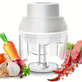 8.45oz/250ml Electric Mini Garlic Chopper, Food Processor, Portable Cordless Garlic Mincer Masher