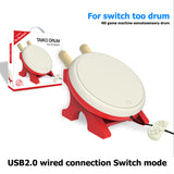 For Nintendo Switch Game Console with Drumstick USB2.0 Wired Drum for Taiko No Tatsujin Support One Upgrade