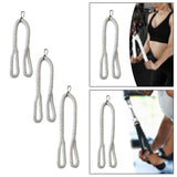 Tricep Pull Down Rope Workout Fiess Pulley System Cable hine Attachment Nylon Handle for Crunches Face Pulls