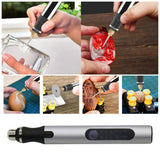 8W DIY Electric Engraving Pen Mini Set - For Metal and Glass, 3.6 - 4.2V, 18000r/min, 0 - 70mm Depth, 1500mAh