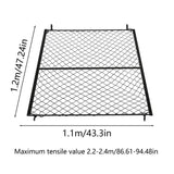 1.1 X 1.2m Heavy Duty Automotive Nets High Elastic Single Layer Cargo Net For Pickup Trucks Suv Small Trailer