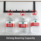 Bathroom door 5 hooks, coat shelf, hat, towel rack, kitchen and bathroom accessories