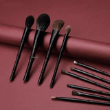 10 pcs Luxurious ebony brushes carefully chosen natural animal hair