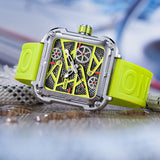 ONOLA Brand Classic Mens Retro Watches Automatic Mechanical Watch Clock Genuine Leather Waterproof Military Wristwatch