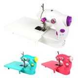 Istudio Household Mini Hand Sewing hine Manual Portable 2-Speed with Extension Table