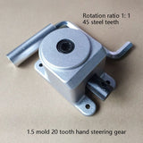 Right Angle Reversing Gearbox Small Steering 90 Degree Speed Ratio VS 1 Bevel Gear Accessories