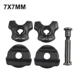 Bike Seatpost Clamp For Carbon Saddle Rails 7x9/7x7mm Bicycle Oval/Round Clip Steel Mountain Road Bikes Accessories