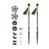 Straight handle external lock trekking pole for sports travel