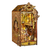DIY Book Nook Kit, Puzzle Bookend Bookshelf Decor, With Light Model Kits For Adults