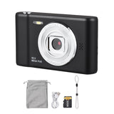 1080P w 32GB TF Card Video Camera 50MP Photo Dual Lens 2.4“ Screen 8X Digital Zoom Built-in Battery