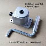 Right Angle Reversing Gearbox Small Steering 90 Degree Speed Ratio VS 1 Bevel Gear Accessories