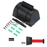 5m 10m Wall Mounted Bollard Barriers Plastic Retractable Belt With Magnet Fence Guardrail Warning Tape