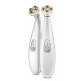 Handheld RF EMS eye beauty massager anti dark circle skin whitening eye warming beauty sticker