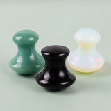 Rose Quartz Jade Stone Massager Paddestoel Vorm Facial Eye Care Afslanken Tool Acupunctuur Massage Schraper Gua Sha Spa Therapie