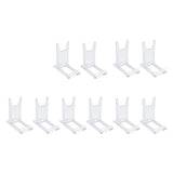 20 Pcs Stand, Acrylic Plate Stands Adjustable Sliding Clear Display Stand Easel Two Part for Plates,Books