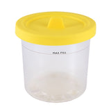 4 Pack For NINJA Ice Cream Pint Cups NC299AMZ NC300S Series Ice Cream Maker Replacement Parts Storage Jars With Airtight Lids