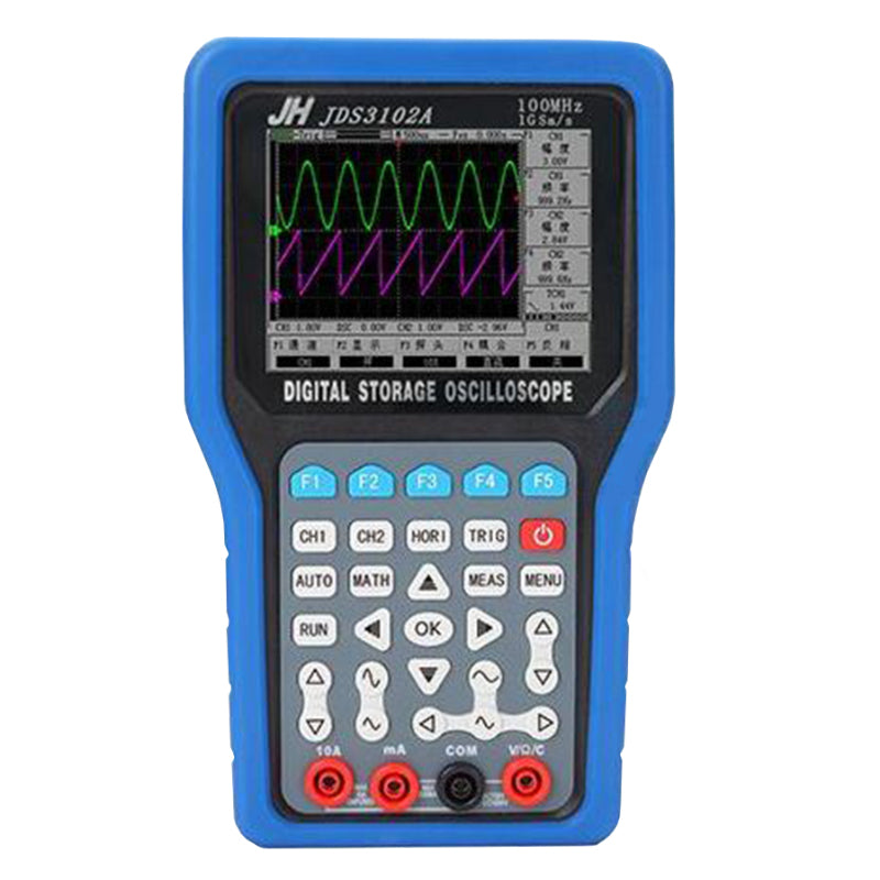 JDS3102A Handheld Digital Storage Oscilloscope 100mhz,Double Channel,1Gsa/s Sample Rate,Muiltimeter
