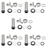 5 Pcs 92.5Mm Stainless Steel Elbow Shank Beer Tap Draft Beer Faucet Accessories With Diameter 8Mm For Beer Keg