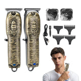 Resuxi JM-1015 with Full Metal Body, Rechargeable Electric Clipper, Professional Carving Clipper for Hair Salon