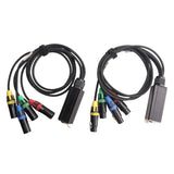 1 Pair Extender 3-Pin Multi Network Stage, XLR Male And Female Cable Stage Audio RJ45
