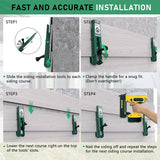 Side-mount tool, side-mount kit for 5/16" (approx. 1.9 cm) fibre cement side, tool ring side gauge with adjustable display