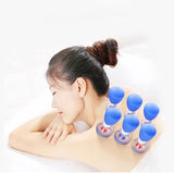 Newest 10pcs HACI WU XING Needle Bipolar Strong Vacuum Acupuncture Suction Cupping Set Magnetic therapy