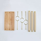 Wooden Ring Holder T-Bar Bracelets Anklets Display Stand Packaging Jewelry Tool 2