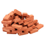 150Pcs Mini Bricks 1/16 Miniatures Simulation Red Brick For DIY Fairy Dollhouse Garden Ornament Toy