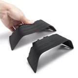 Black Plastic Front and Rear Mud Flaps for 1/10 RC Crawler Car Axial SCX10 II 90046 90047 Upgrade Parts