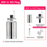 Aquarium Stainless Steel CO2 Reactor - 2L/1L DIY Kit for Tank Plants and Fish