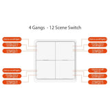 Tuya ZigBee Wireless 12 Scene Switch 1 2 3 4 Gang Push Button Controller Automation Scenario For Alexa Google Home