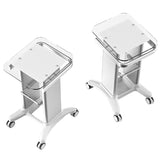 Beauty Salon Equipment Trolley Holder - Rolling Cart with Roller Wheels and Aluminum Stand for Personal Care Appliance Parts