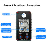 Color Temperature High Precise Illuminance 0.5-300000 LED Illumination Test Meter Photographic Luminance Measure