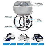 Hard Shell Carrying Case PlayStation VR2/Oculus Quest2 VR Glasses Storage Case for PSVR2 Gaming Headset Controller Accessories