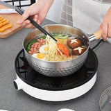 1pc, Saucepan (18.49cm/20.5cm), Stainless Steel Sauce Pan, Saucier, Kitchen Utensils, Kitchen Gadgets, Kitchen Accessories, Home Kitchen Items