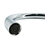 Stainless Steel Brass Core Rotational Bend Waterfall 1/2" Bathroom Shower Basin Faucet Bathtub Draw-off Water Tap