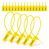 1000 Pcs Plastic Tamper Seals Fire Extinguisher Tags Security Tags Seals (Yellow)