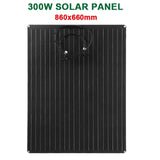 600W/300W Solar Panel Kit - 18V Flexible Cell Energy Charger Solar Plate for Camping, Yacht, Motorhome, Car, RV, Boat, Caravan