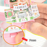 3D Folding Keychains Storypop Keychain In Bright Colors Sturdy Bag Charm For Birthday New Year Christmas Easter Bags Backpac