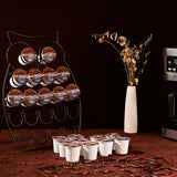 1pc Farmhouse K Cup Holder - Owl Coffee Pod Capsule Holder for Home Counter Coffee Bar - Holds 20 Coffee Pods
